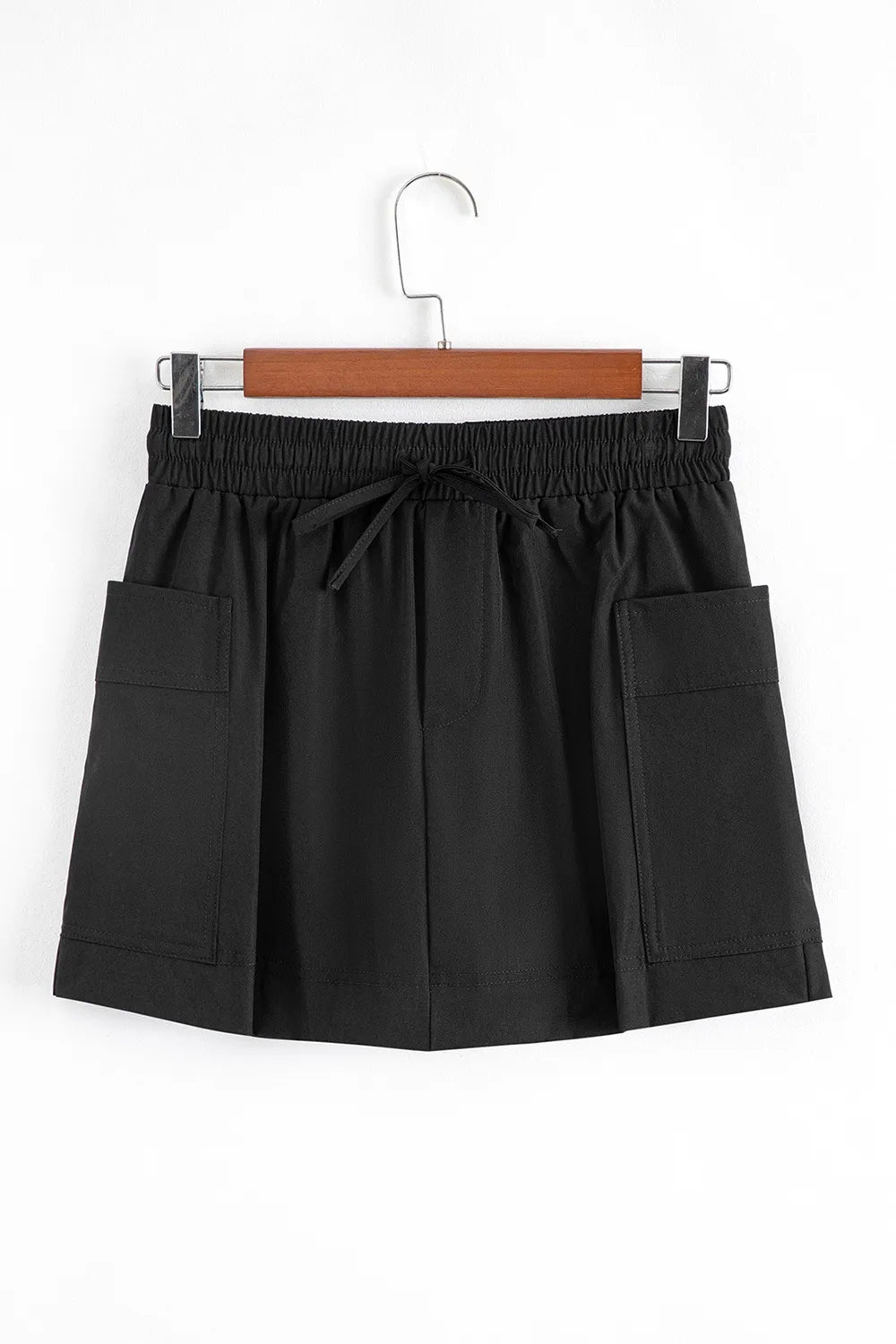 Cargo Pocket Elastic Waist Active Casual Skort 