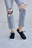 Forever Link Flat Round Toe Lace-Up Sneakers 