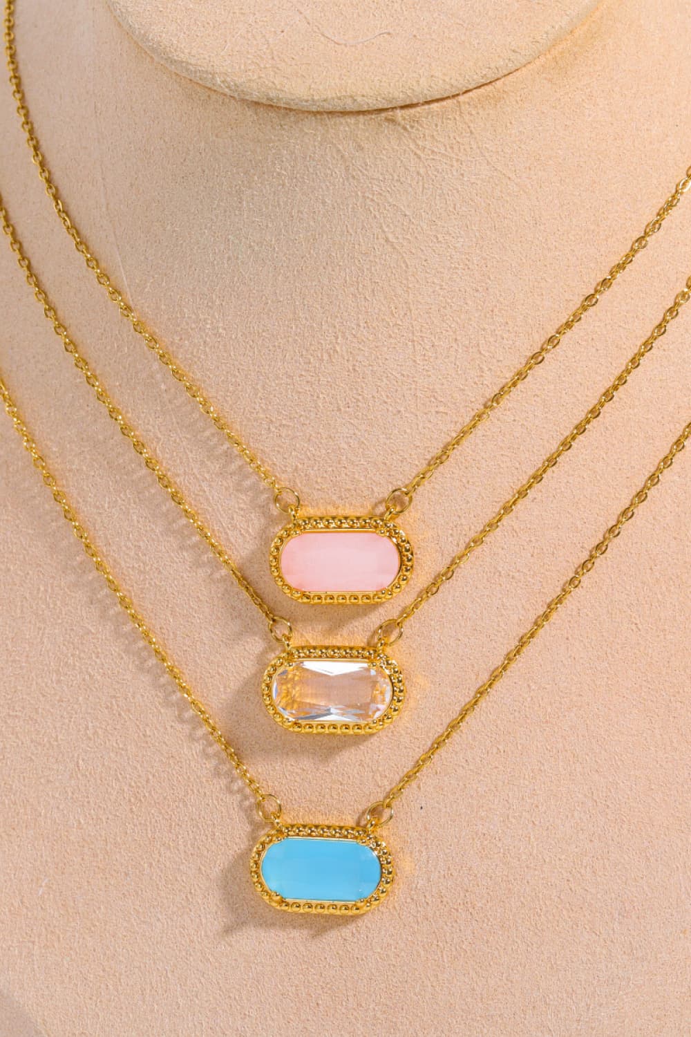 Copper 14K Gold-Plated Pendant Necklace 