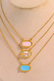 Copper 14K Gold-Plated Pendant Necklace 
