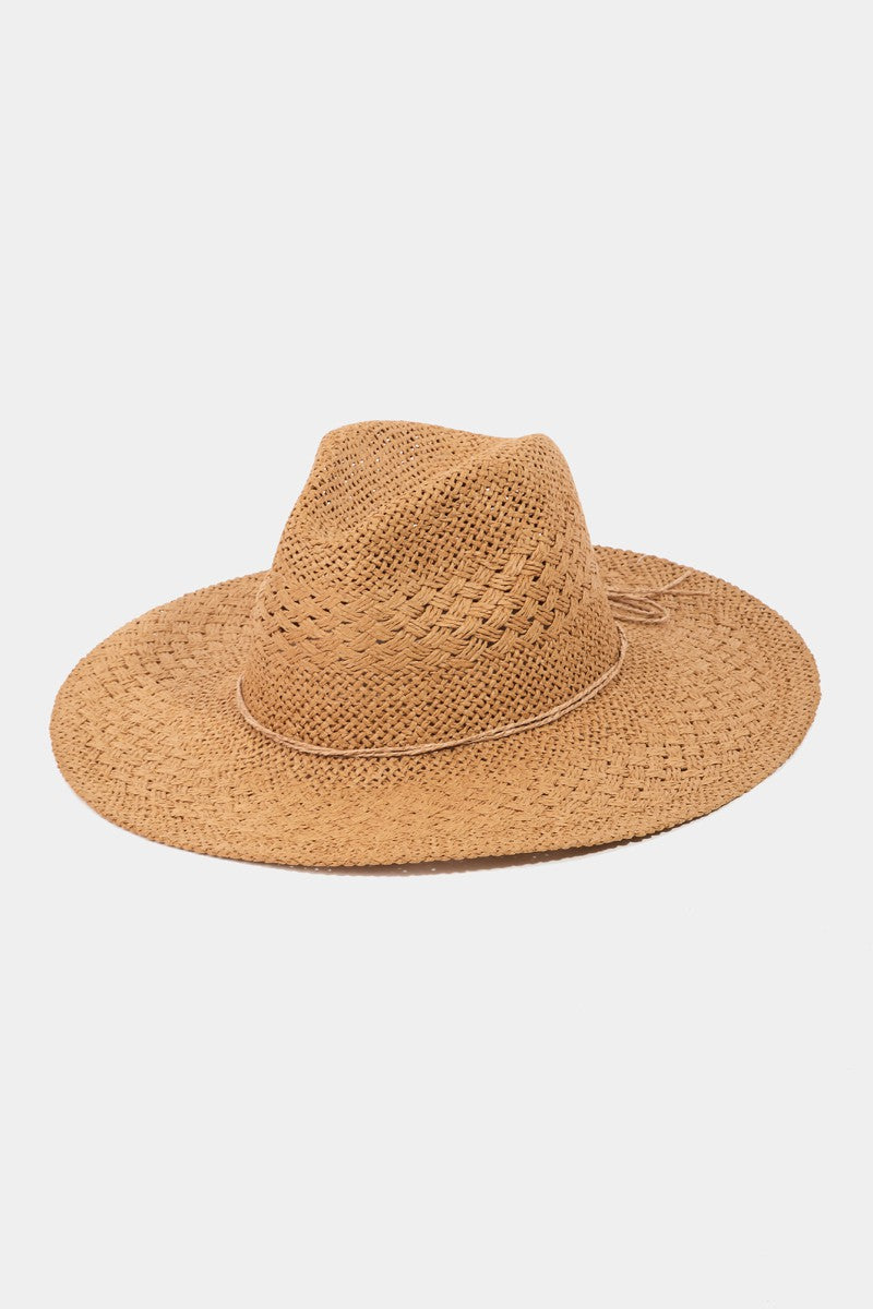 Fame Straw Braided Sun Hat 