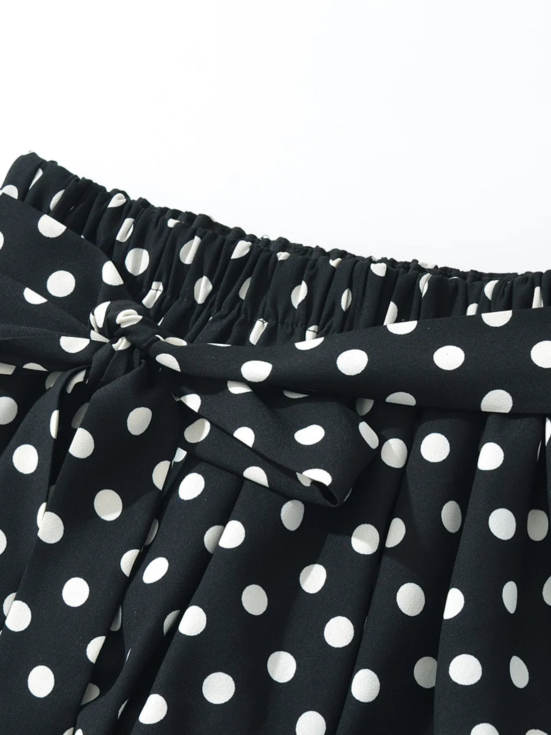 Polka Dot One-Shoulder Top and Mini Skirt Set Two Piece Dresses