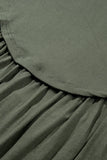 Plus Size Peplum Round Neck Long Sleeve Blouse 