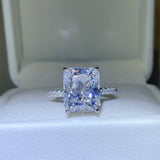 5 Carat Moissanite Zircon 925 Sterling Silver Ring 