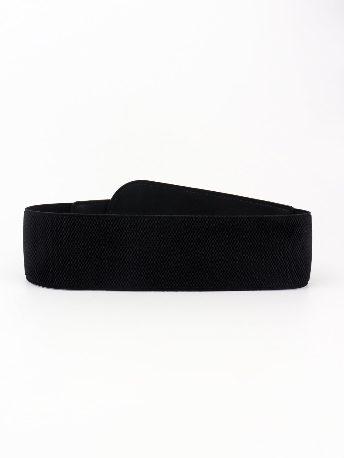 PU Elastic Wide Belt with Alloy Buckle 