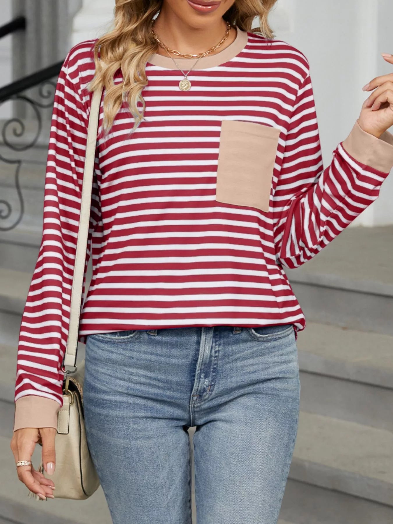 Striped Long Sleeve T-Shirt 