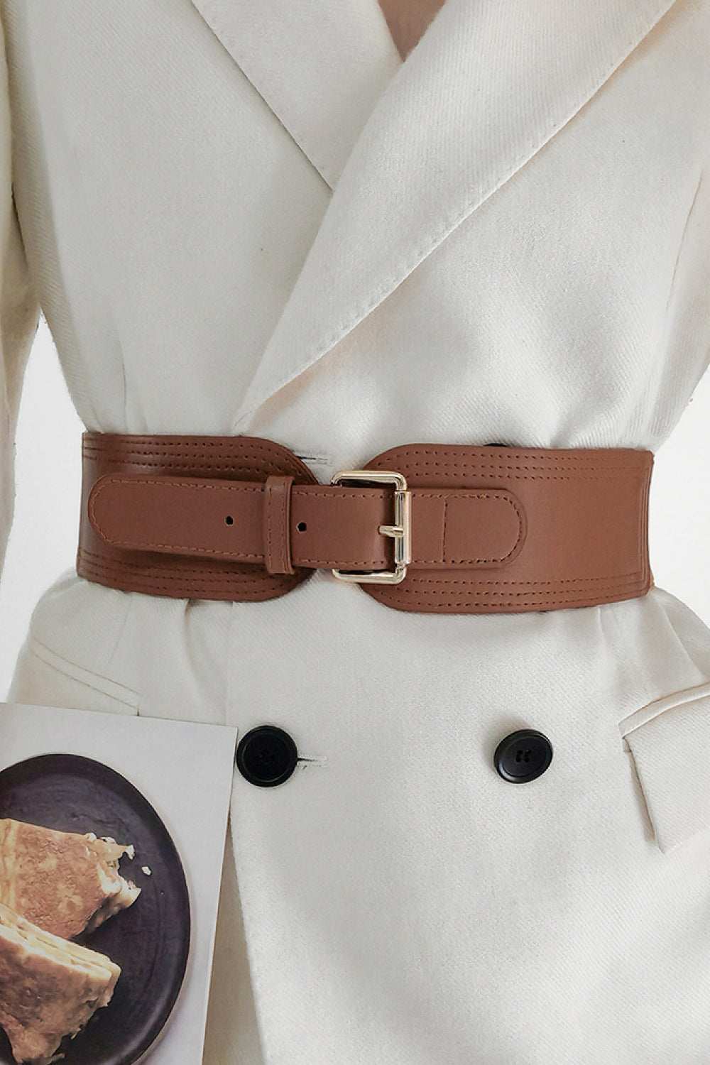 Elastic Wide PU Belt 