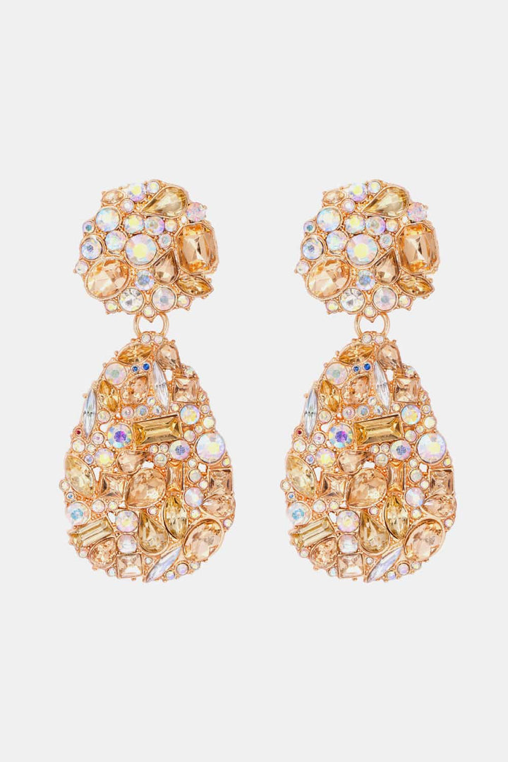 Teardrop Shape Zinc Alloy Dangle Earrings 