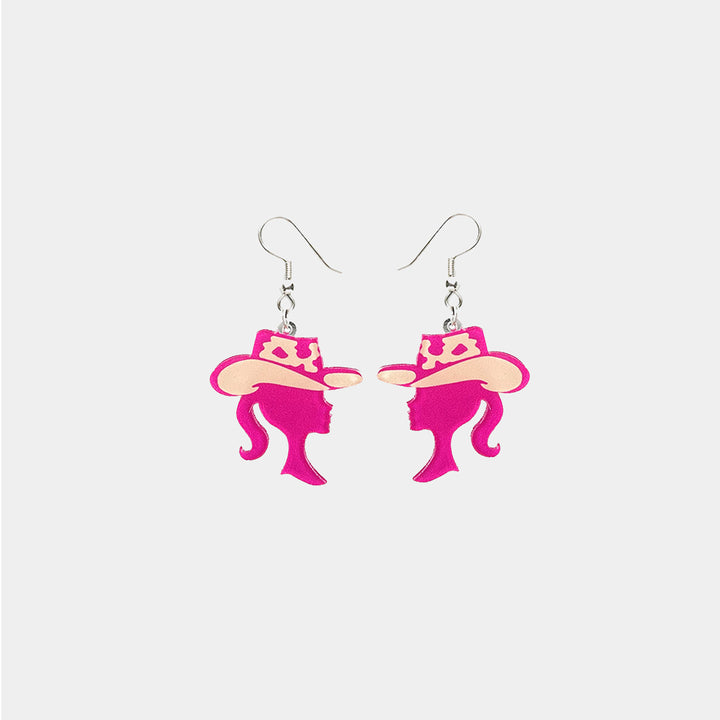 Geometric Shape Acrylic Dangle Earrings 