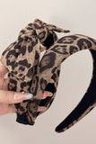 Leopard Polyester Wide Headband 