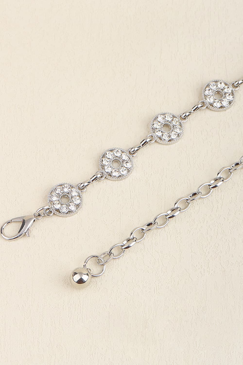 Rhinestone Decor Zinc Alloy Belt 