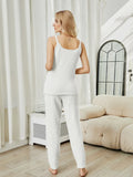 Fuzzy V-Neck Cami and Pants Lounge Set Lingerie & Nightwear
