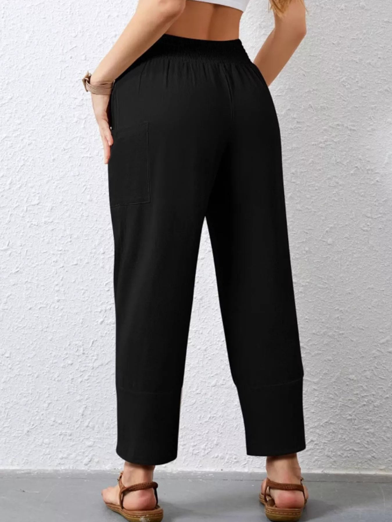 Elastic Waist Pants 