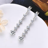 4 Carat Moissanite 925 Sterling Silver Earrings 