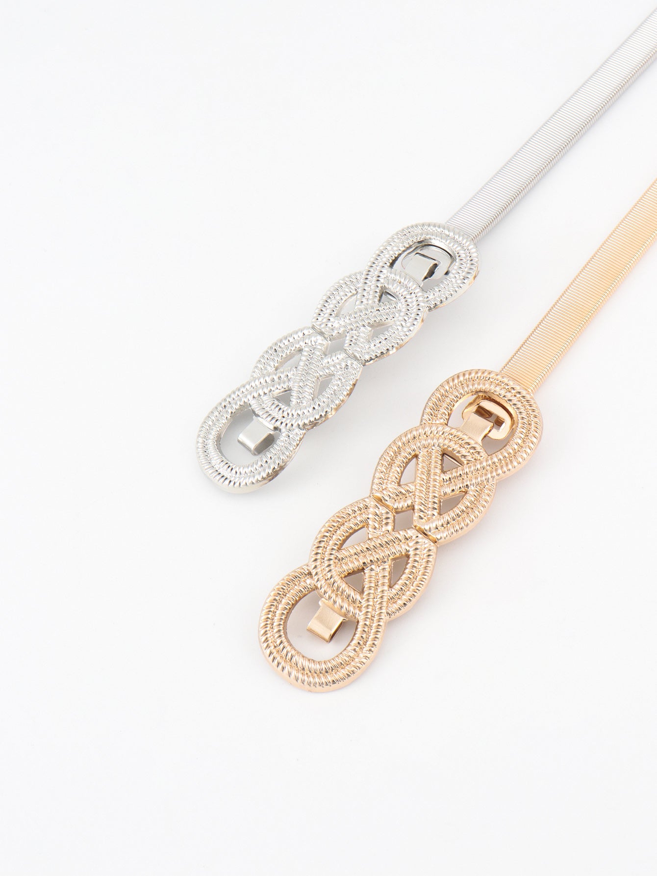 Knot Buckle Metal Belt 