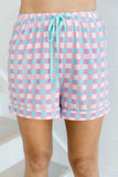 Plaid Collared Neck Short Sleeve Top and Shorts Lounge Set Lingerie & Nightwear