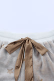 Round Neck Dropped Shoulder Star Print Top and Shorts Lounge Set Lingerie & Nightwear