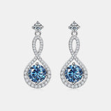 1 Carat Moissanite 925 Sterling Silver Earrings 