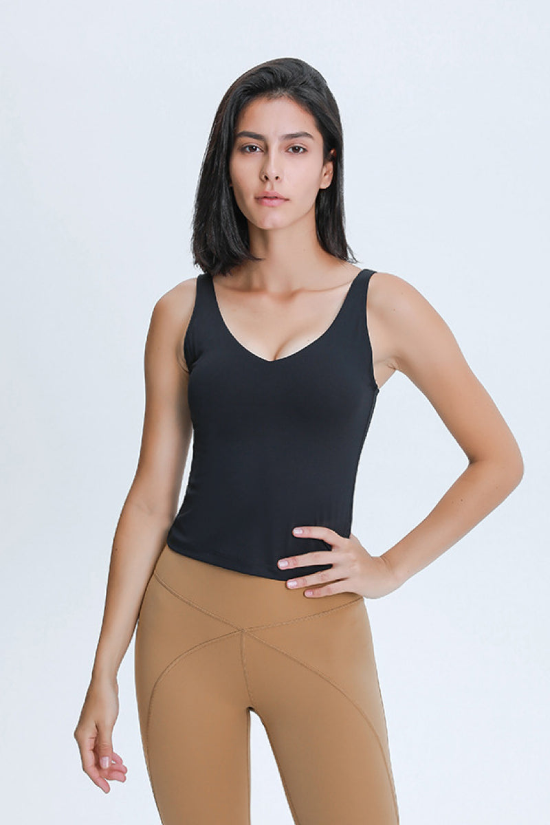 Millennia V Neck Active Tank 