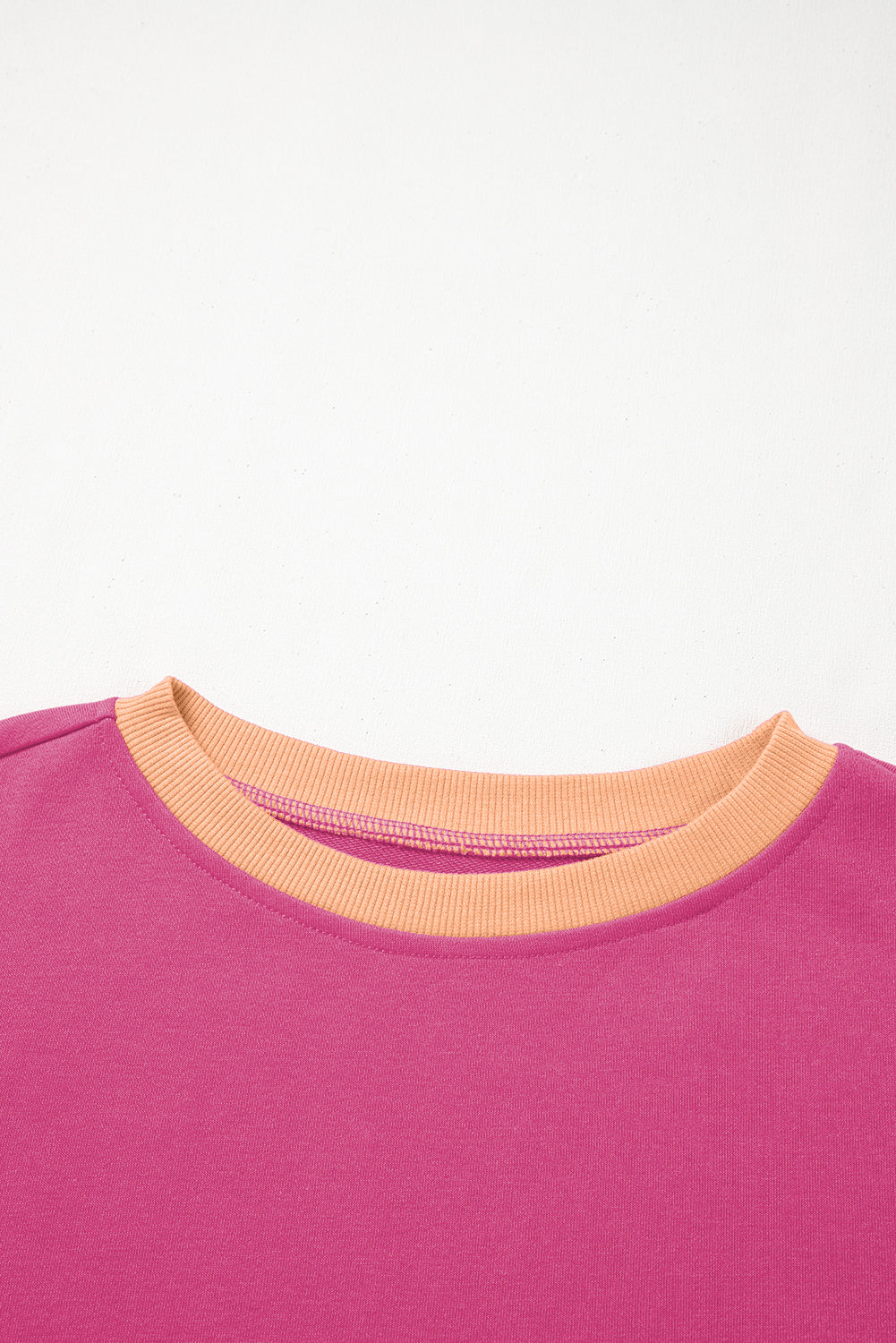 Evergreen Color Contrast Loose Pullover and Lace-up Waist Skort Set Two Piece Sets/Two Piece Dresses