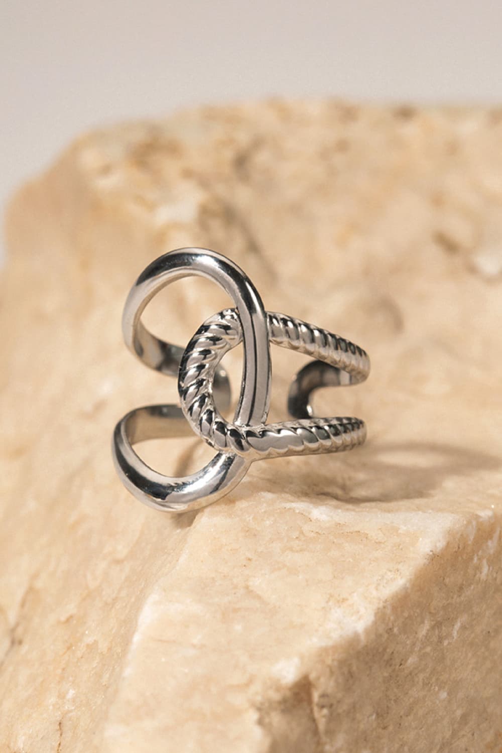 Modern Copper Open Ring 