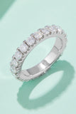 Adored 2.3 Carat Moissanite 925 Sterling Silver Eternity Ring 