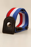 PU Elastic Snap Closure Belt 
