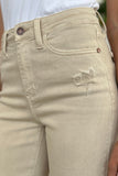 Judy Blue Full Size High Waist Distressed Wide Leg Jeans 