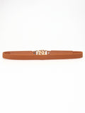 Zinc Alloy Buckle Elastic PU Belt 
