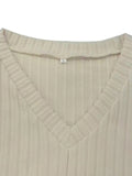 Ribbed Knit V-Neck Top and Pants Lounge Set Lingerie & Nightwear