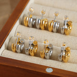 18K Gold-Plated C-Hoop Earrings 
