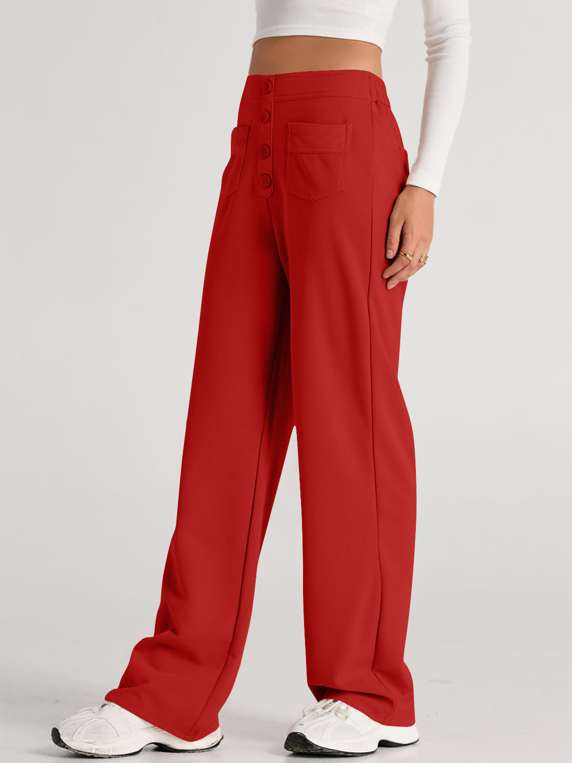 High Waist Wide Leg Pants Pants
