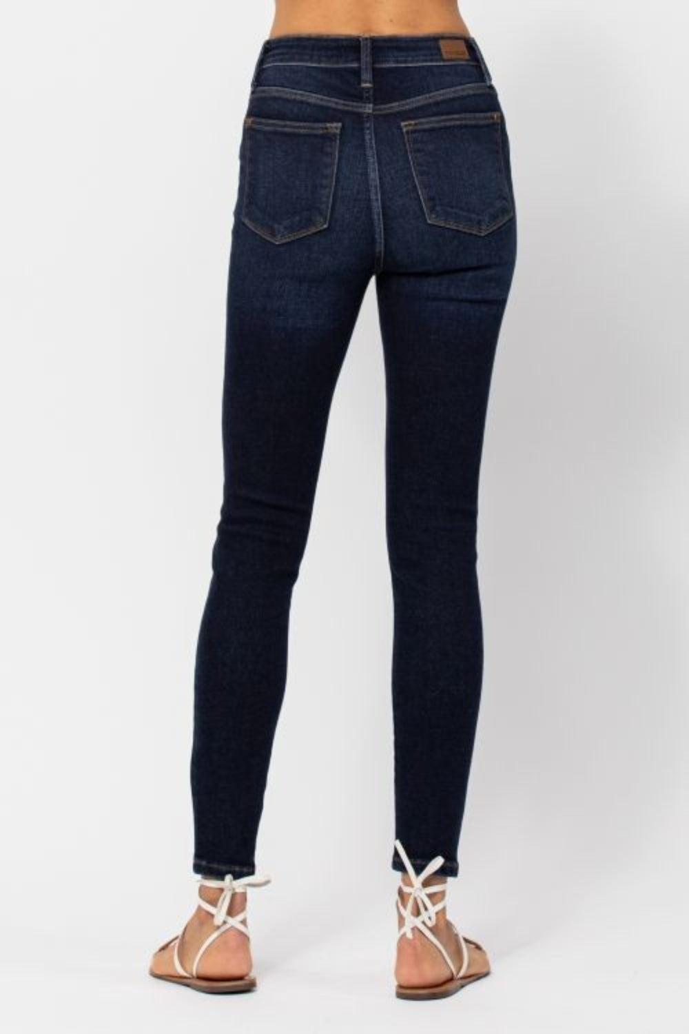 Judy Blue Full Size High Waist Handsand Skinny Jeans 
