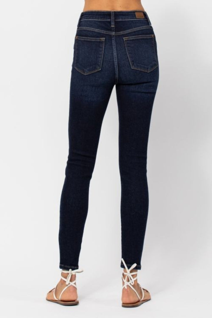 Judy Blue Full Size High Waist Handsand Skinny Jeans 