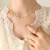 Titanium Steel Charm Necklace 