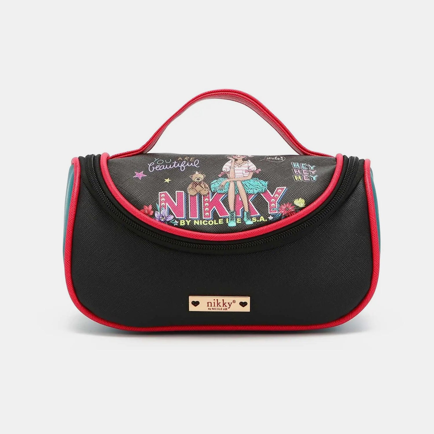 Nicole Lee USA Nikky Contrast Makeup Bag Accessories