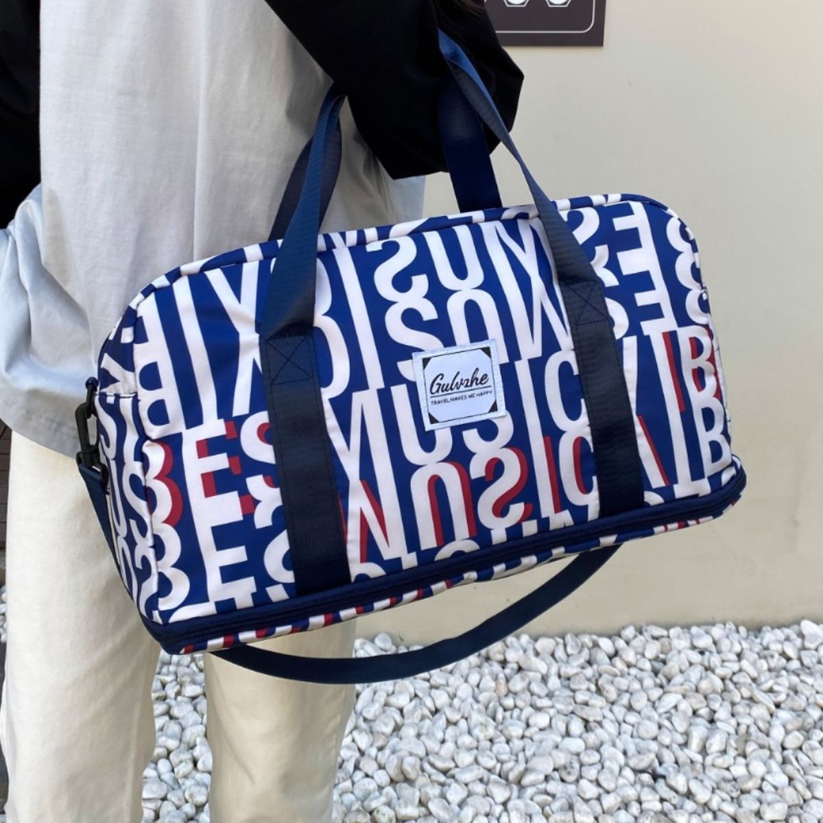 Oxford Cloth Printed Travel Bag 