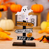 Halloween Wooden Signpost Ornaments 