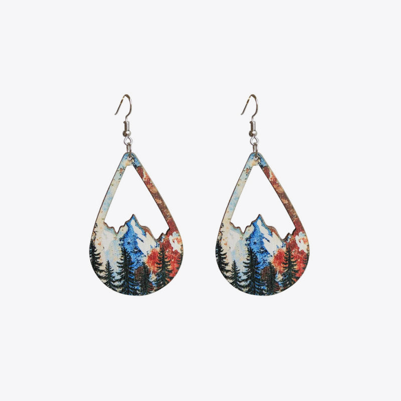 Teardrop Shape Dangle Earrings 