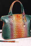Gradient PU Leather Handbag 