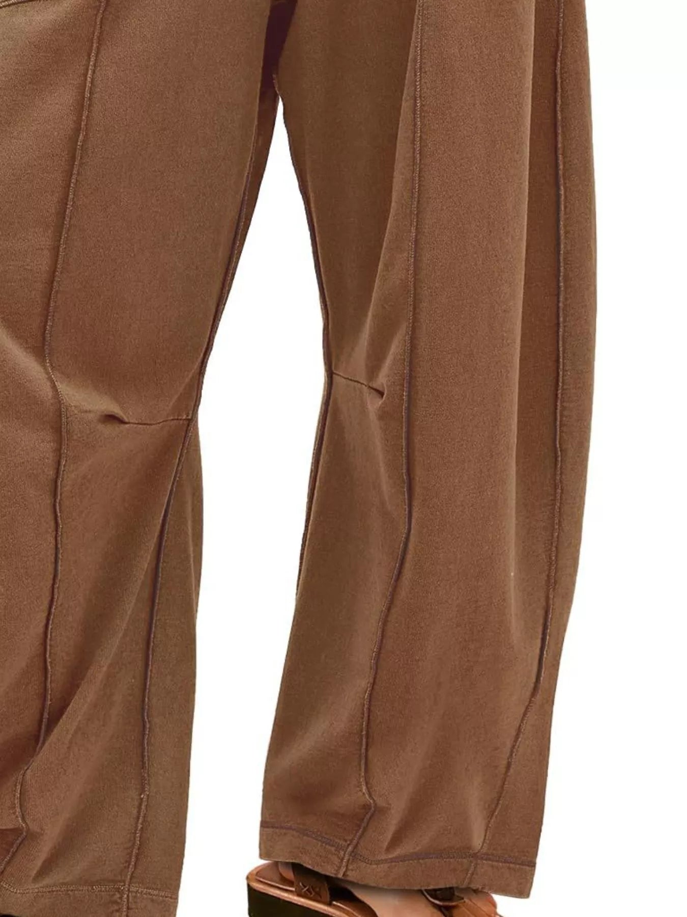 Drawstring Wide Leg Pants 