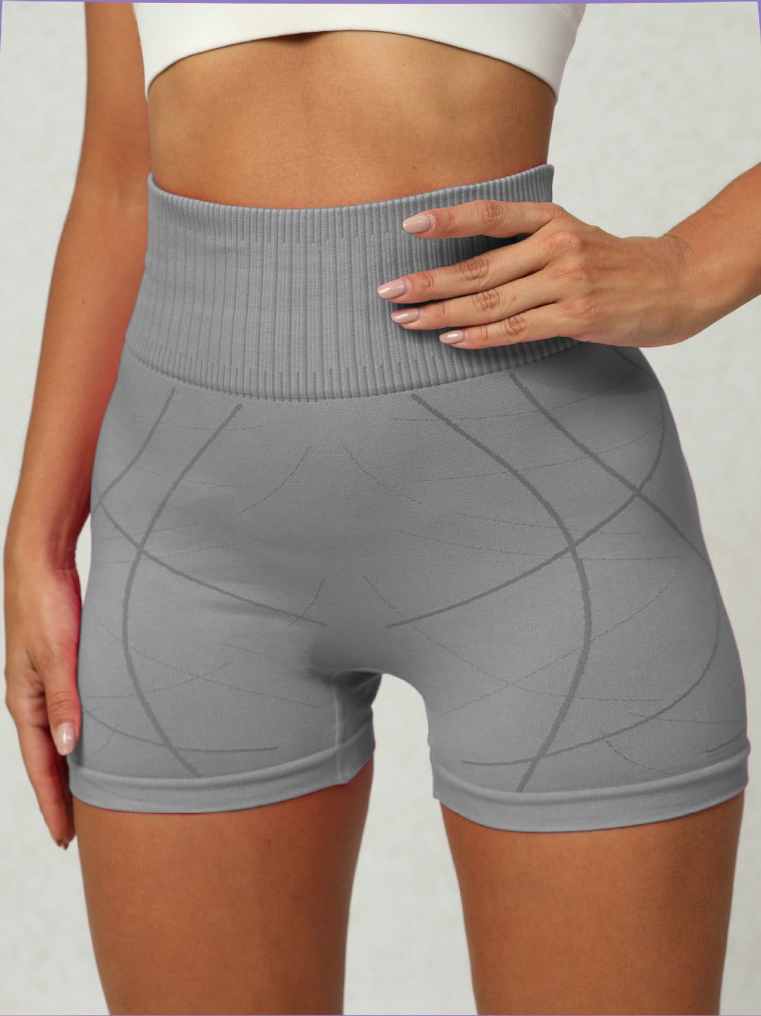 High Waist Active Shorts 