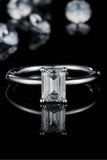 1 Carat Moissanite 925 Sterling Silver Solitaire Ring 