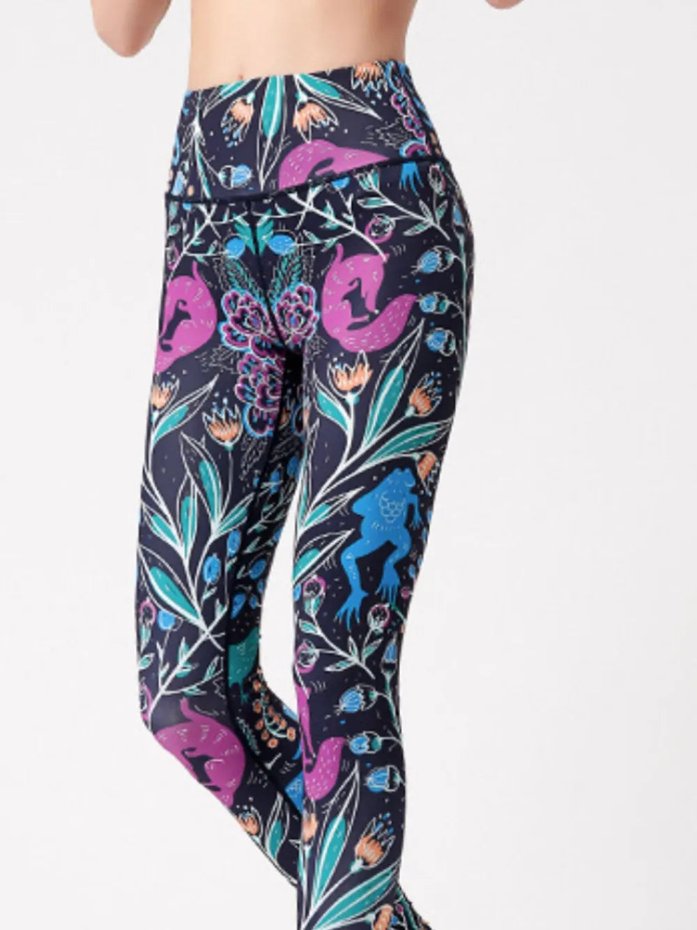 Printed High Waist Active Leggings 