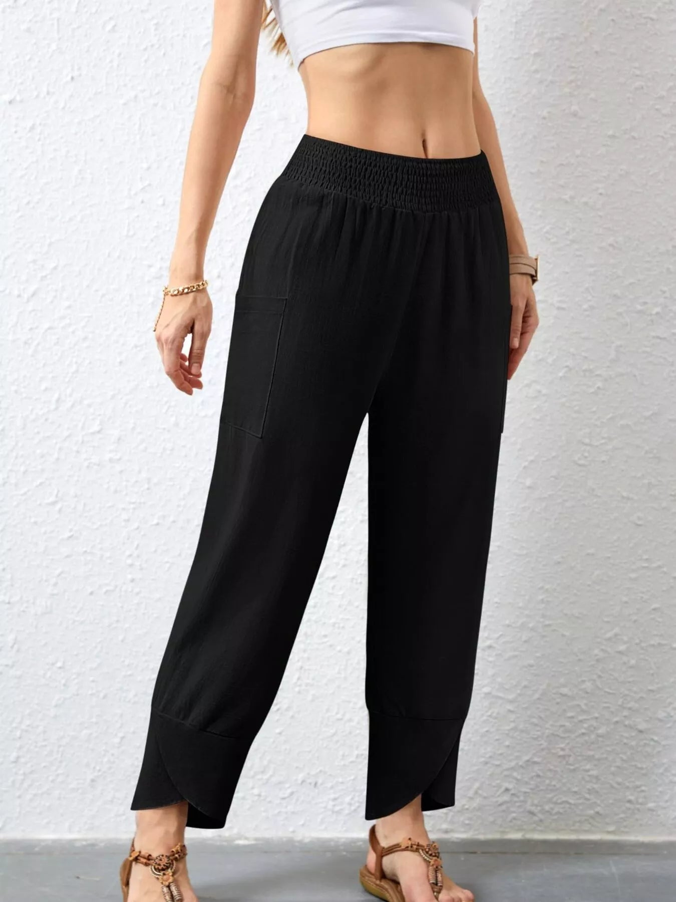 Elastic Waist Pants 
