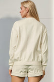 Double Take Full Size Sequin Nutcracker Long Sleeve Sweater 