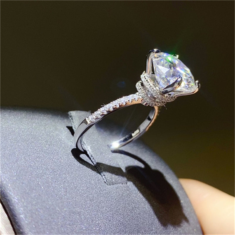 5 Carat Moissanite 925 Sterling Silver Ring 