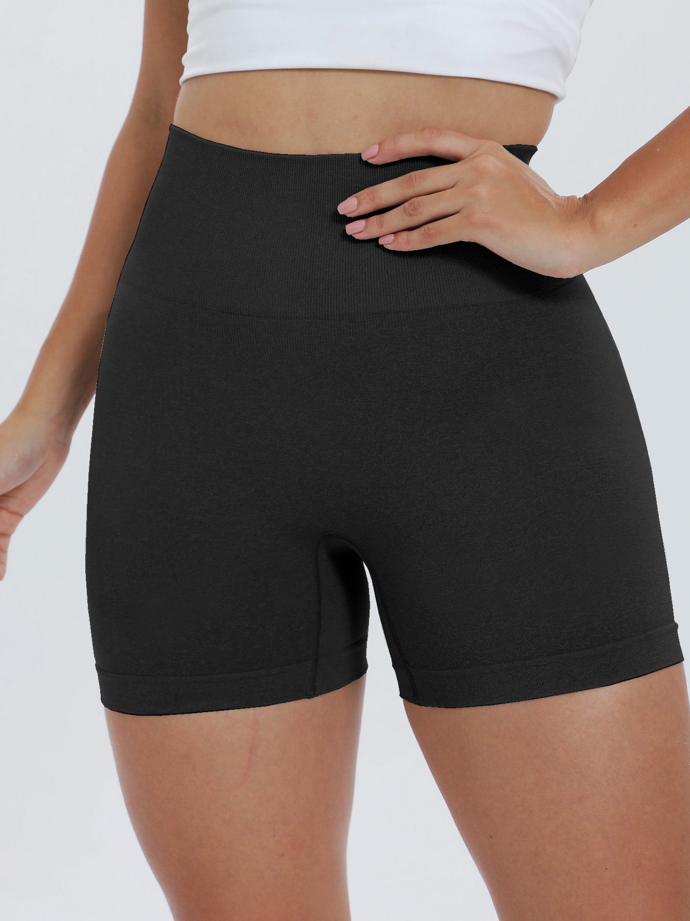 High Waist Active Shorts 