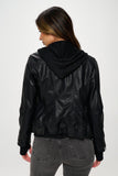 Coalition LA Double Zip Hooded Long Sleeve Jacket 