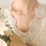 Titanium Steel Charm Necklace 